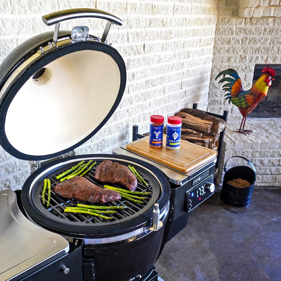 Promo 𧨠Even Embers Pellet Fueled Ceramic Egg π - Image 8