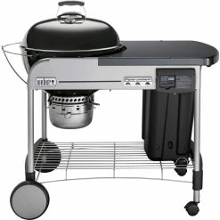 New π Weber Performer Deluxe 22 In. Porcelain Enamel Kettle Charcoal Grill π