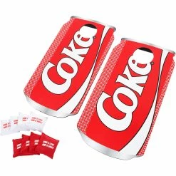 Hot Sale 👏 Hey! Play! Coca Cola Cornhole Outdoor Game Set ✔️